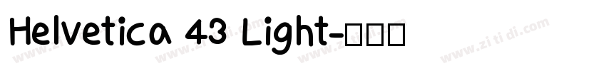 Helvetica 43 Light字体转换